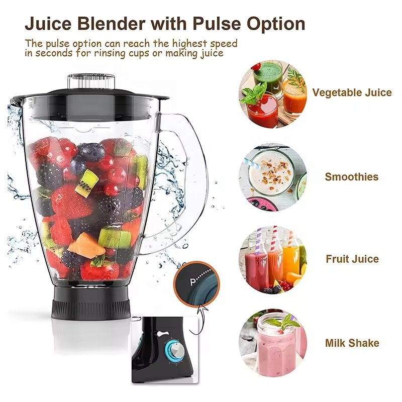 Multifunctional 5 L Stand Food Blender Cake Blender Baking Stainless Steel Mixing Bowl Bracket Dough Food Cake Mixer Electric