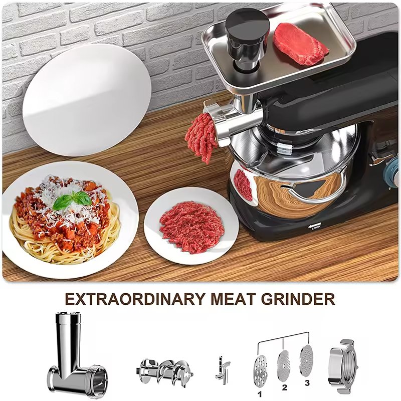 Multifunctional 5 L Stand Food Blender Cake Blender Baking Stainless Steel Mixing Bowl Bracket Dough Food Cake Mixer Electric