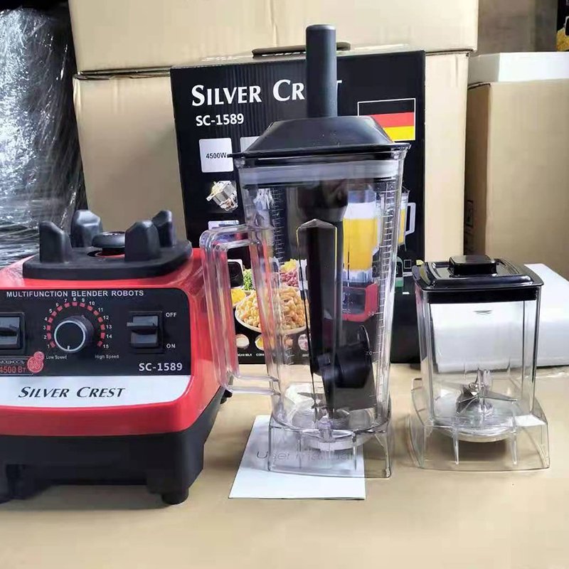 Hot sell 2 in 1 4500W heavy duty Commercial kitchen household fresh fruit juicer electrical silver crest smoothie mixer blender