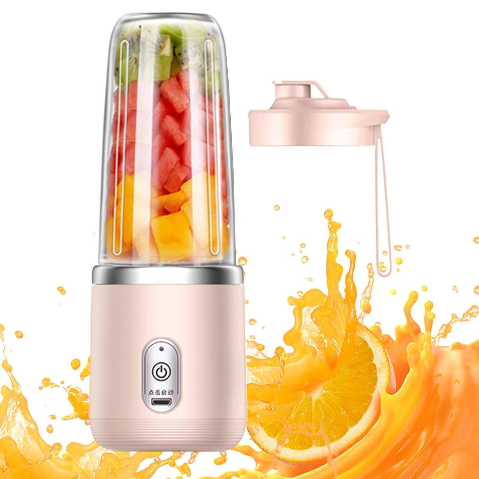 Handheld Usb Personal Mini Juicer Cup Portable Juicer Blender For Travel Water Bottles With Single Or Double Cups