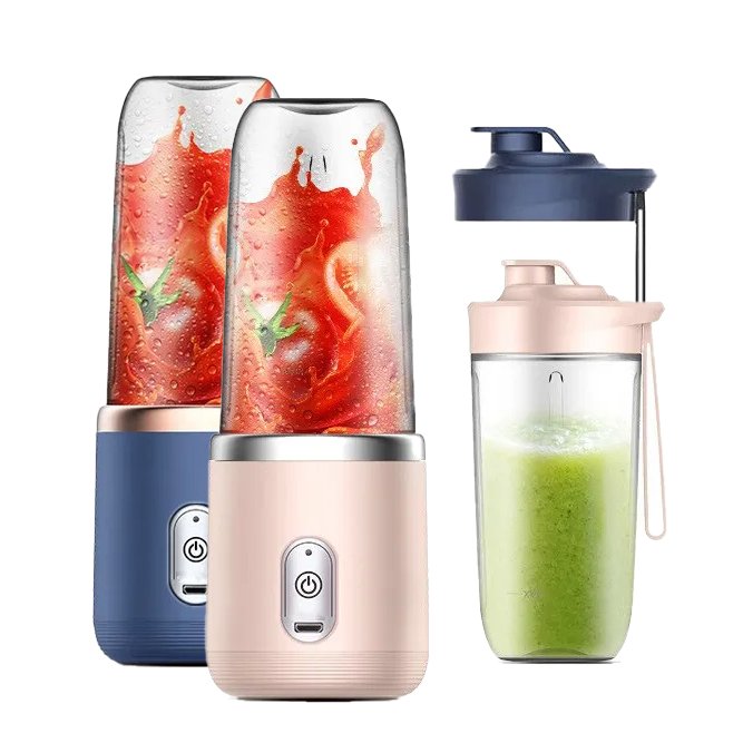 Handheld Usb Personal Mini Juicer Cup Portable Juicer Blender For Travel Water Bottles With Single Or Double Cups