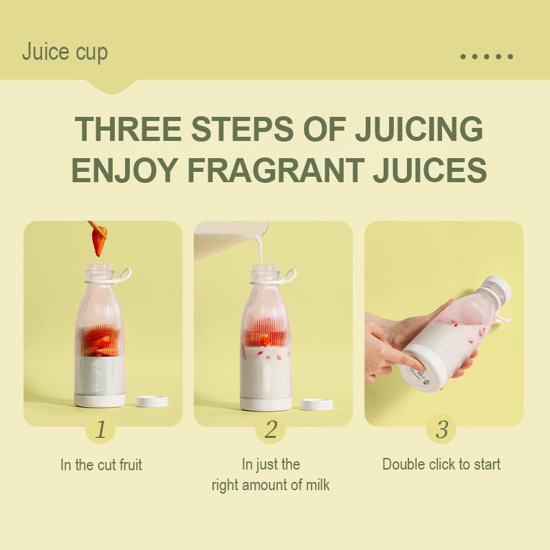 300ML electric mini blender Small size Rechargeable Portable Blender automatic handheld USB Fruit Smoothie Juicer Cup