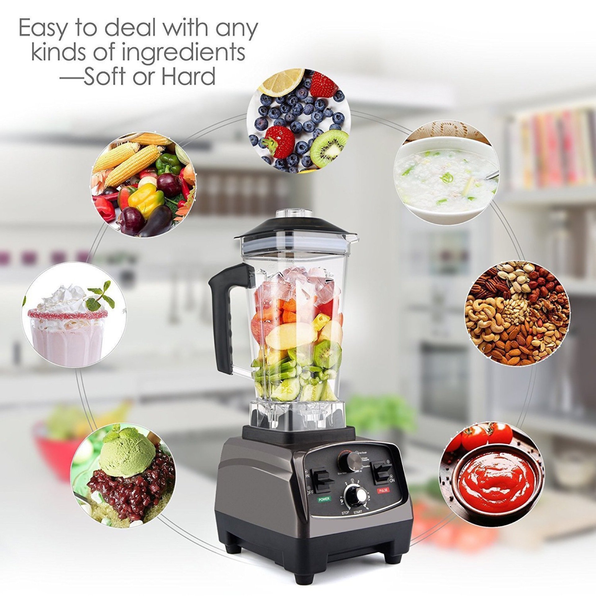 2L Large Capacity High speed commercial blender machine