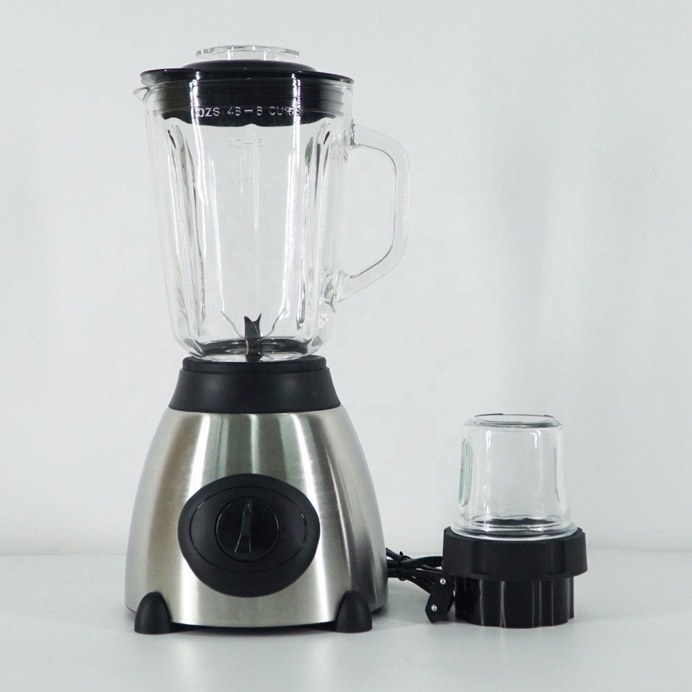 FACTORY Hot selling 2 in 1 Blenders & Drinks Makers Juicer 850w 5 Speed with Stainless Steel Jar Electric Food Mixer Blender