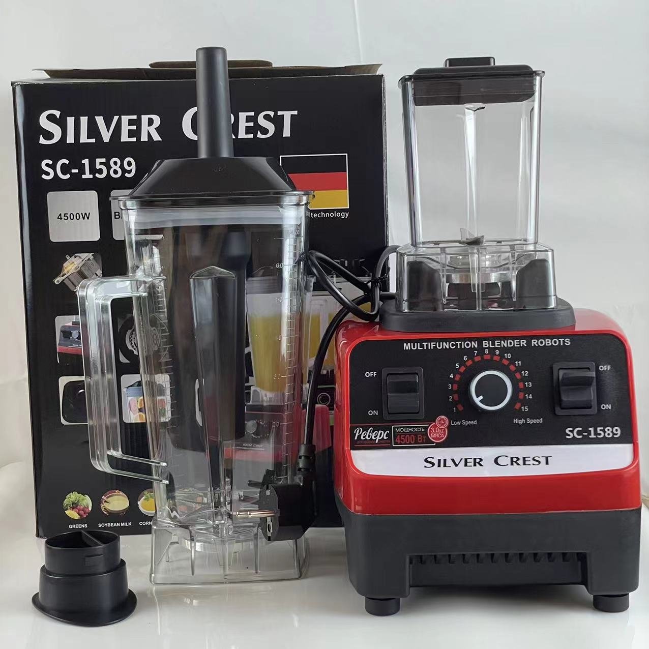 Hot sell 2 in 1 heavy duty Commercial kitchen household fresh fruit juicer electrical silver crest smoothie mixer blender