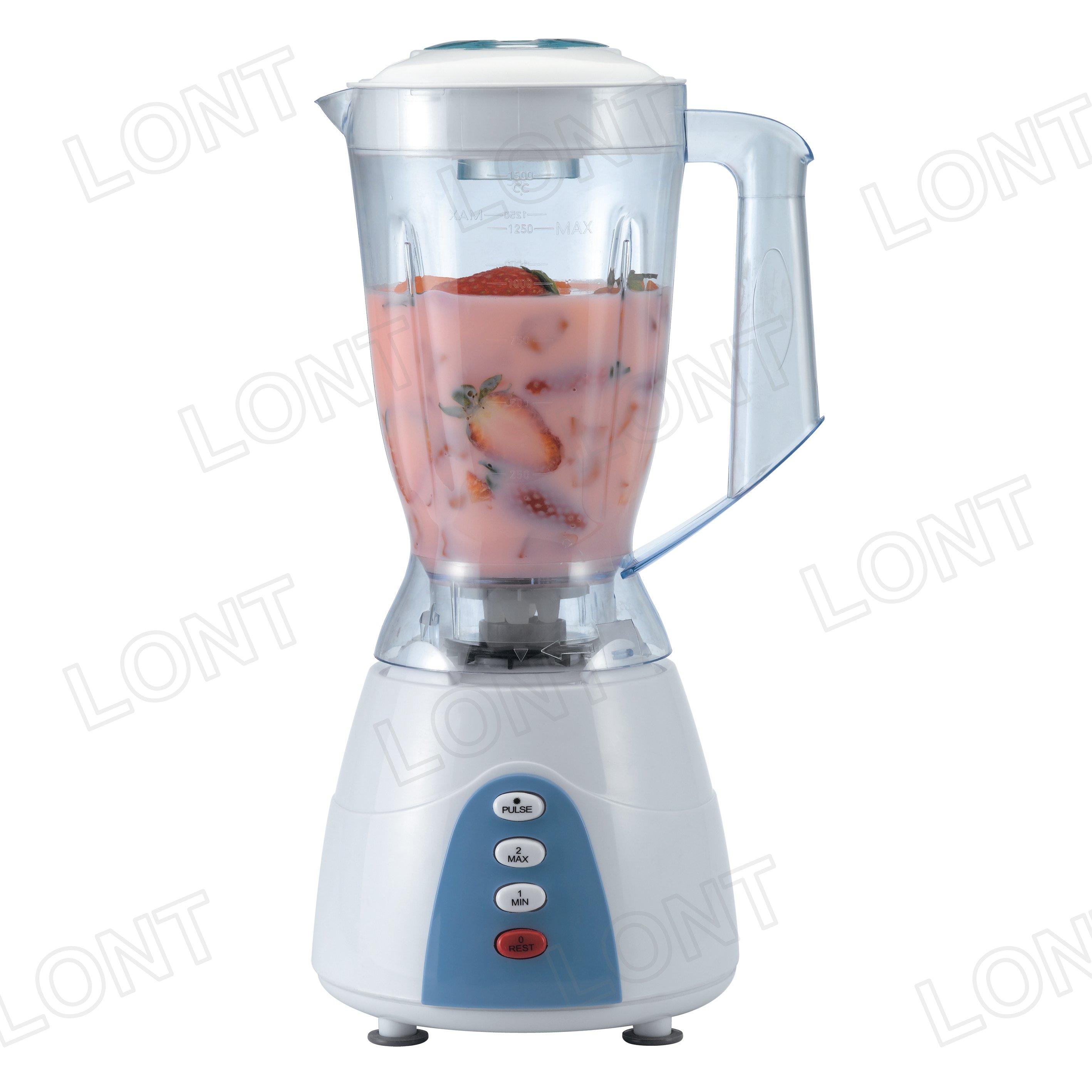 White 1.5L Unbreakable Home Electric Food Mixer and Blender