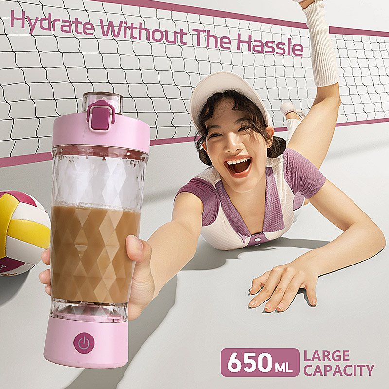 Henry Wang 22 oz mini protein shaker usb portable blender US Eastman Tritan Material 650 ml smoothie electric protein shaker