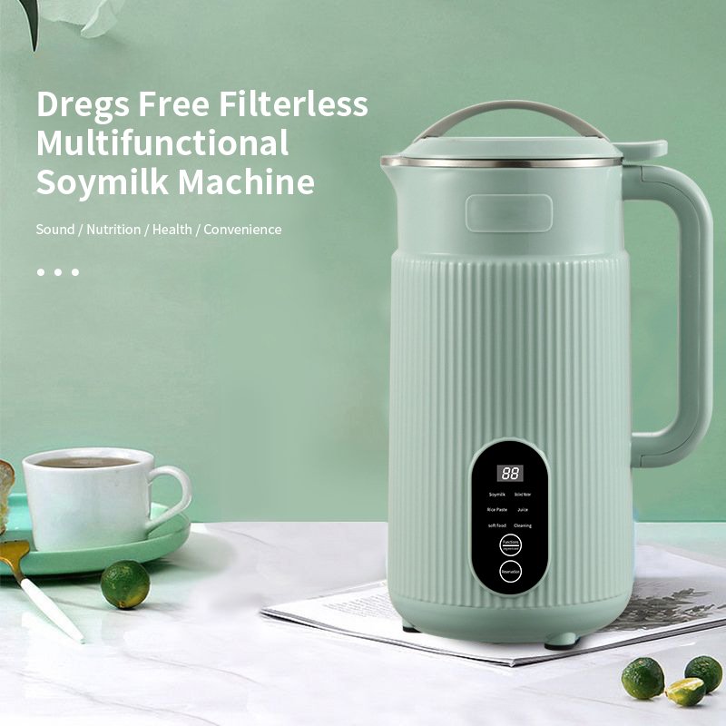 800ml Big Capacity Intelligent Display Touch Screen Ten 304 Stainless Steel Leaves Blender Suitable for 3-5 Persons