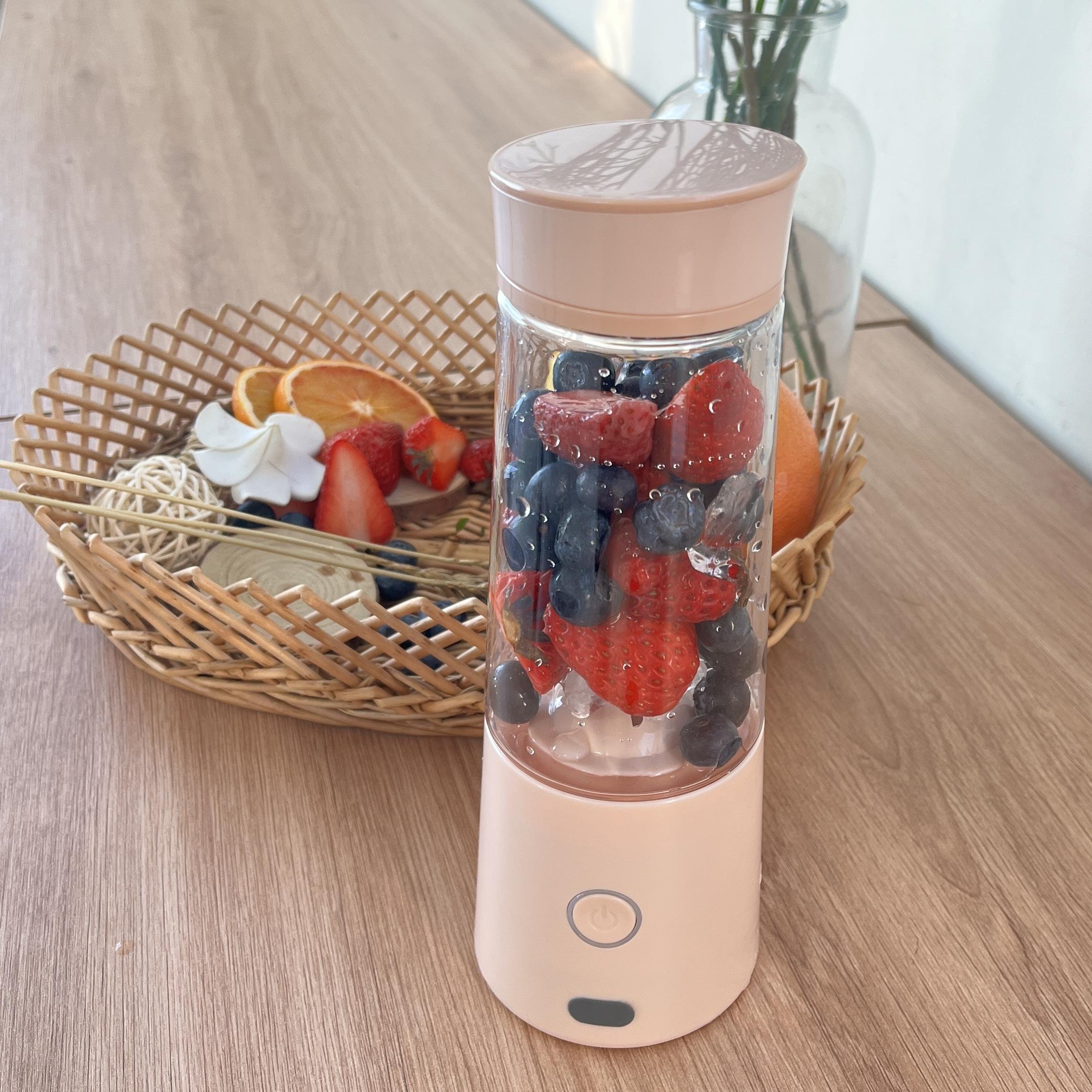 7.4V Personal Rechargeable Portable Blender And Automatic Handheld USB Fruit Smoothie Six Blades Juicer Cup For Gift Order