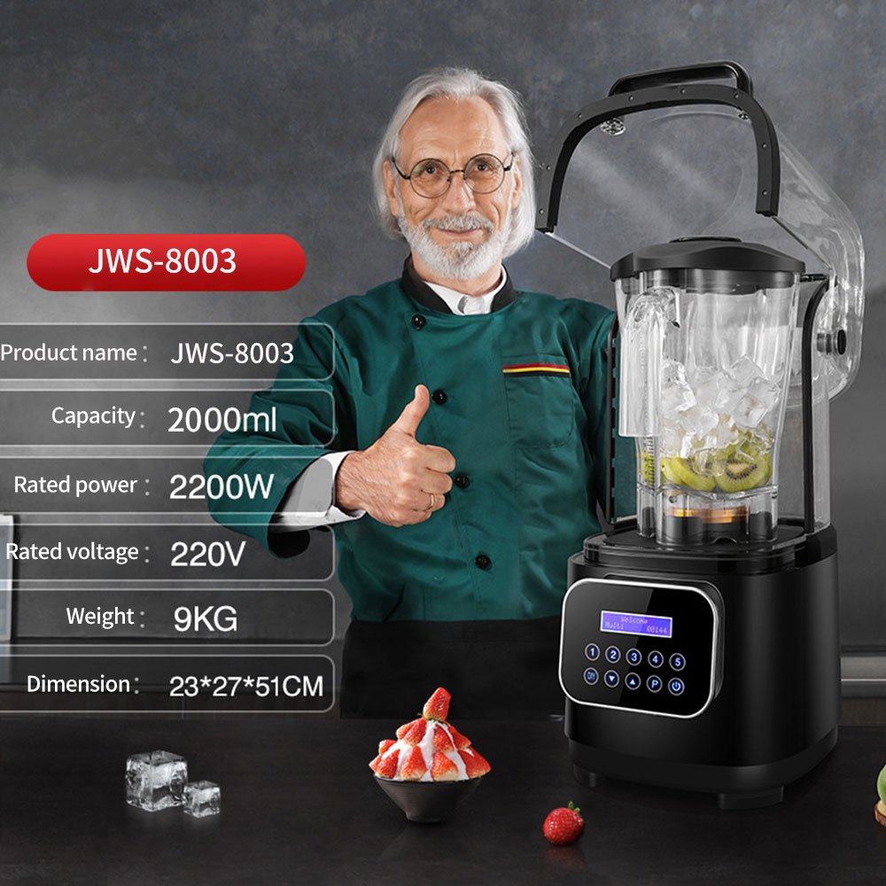 HOT SALE High Quality High Power Multifunctional Heavy Duty Smoothie Milkshake Commercial Blender with Soundproof Cover
