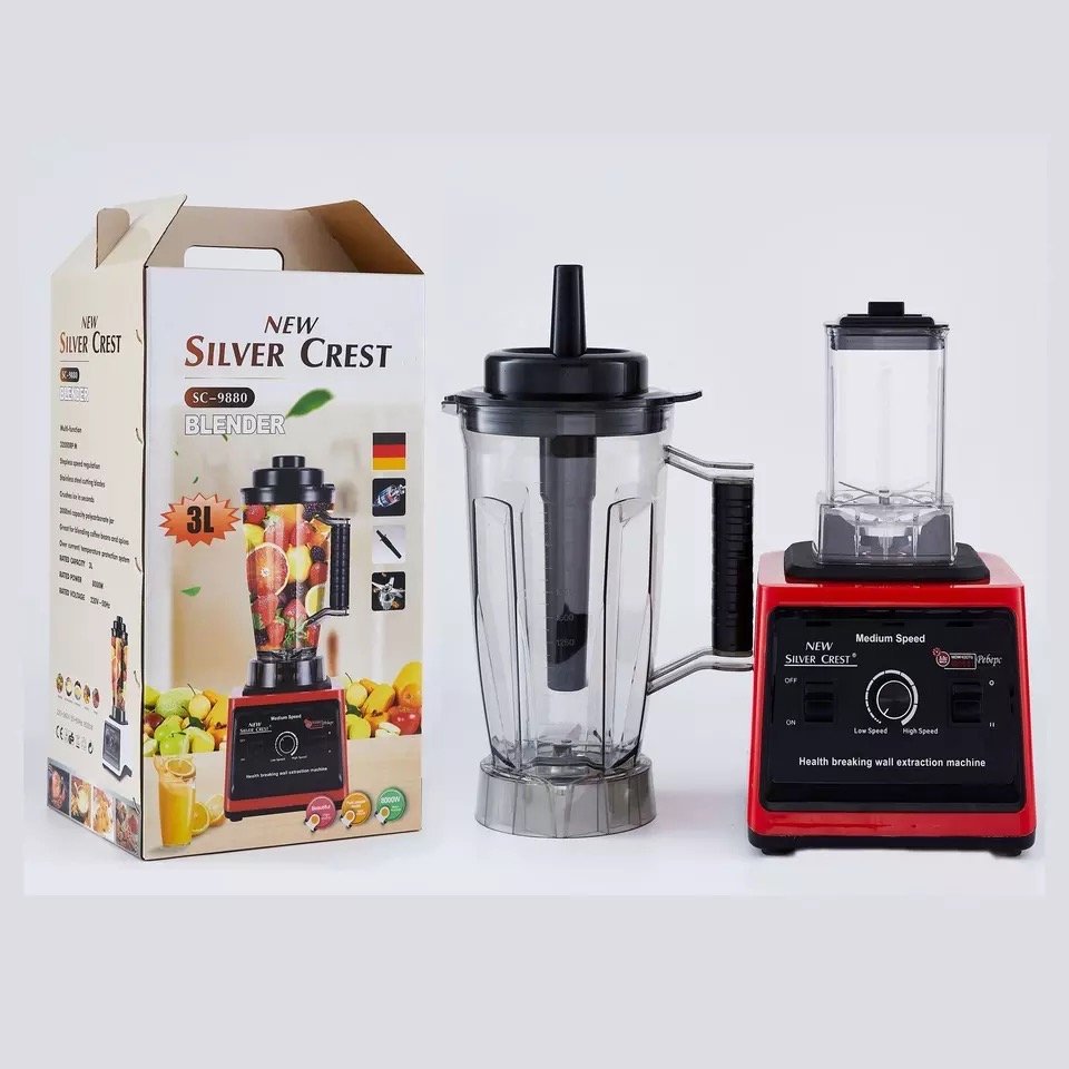 2022 Hot sales Silver crest 8000W Big Power 3L Multi-function Commercial Heavy Duty Blender Mixer