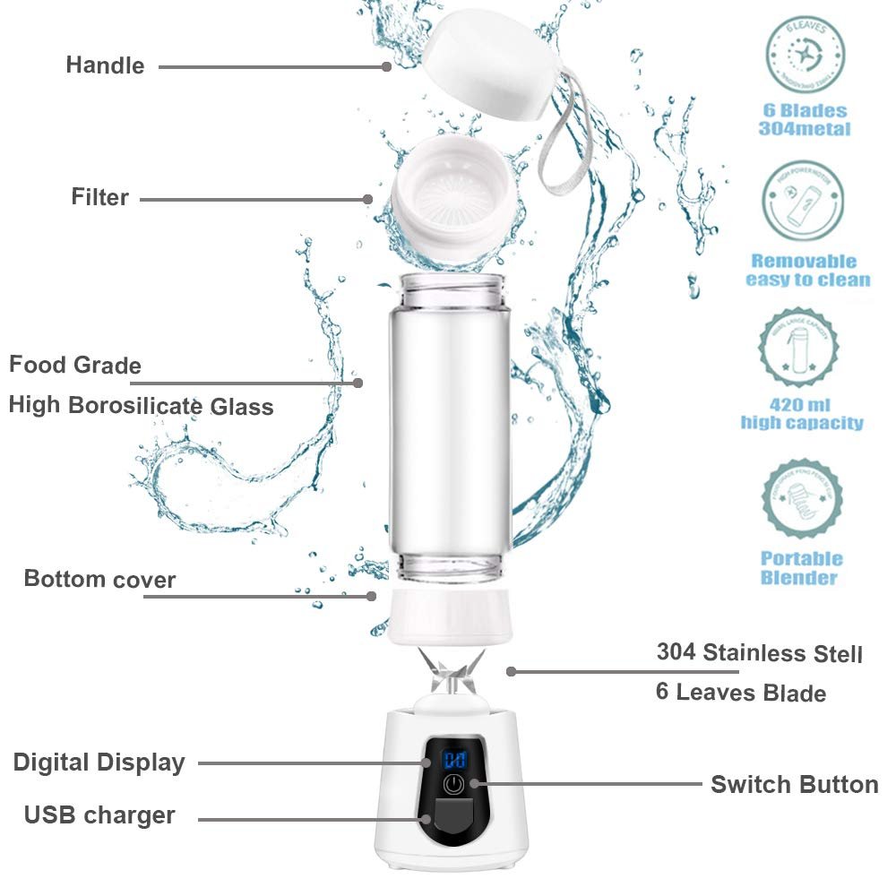New Trend Product Fresh Smoothie Blender Juicer Usb Portable Blender Cup With 4200ml Bottle