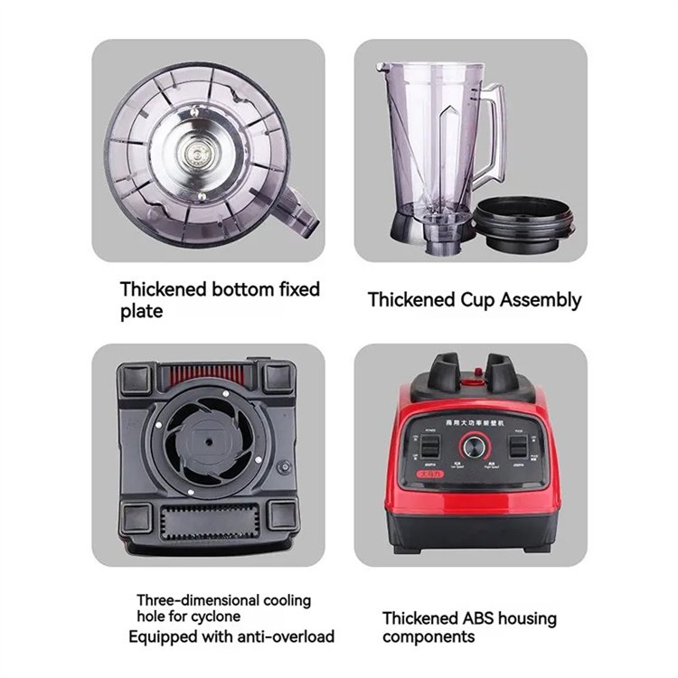 2024 Commercial Home Use Multi-Functional Rechargeable Portable Juice Blender food mixer