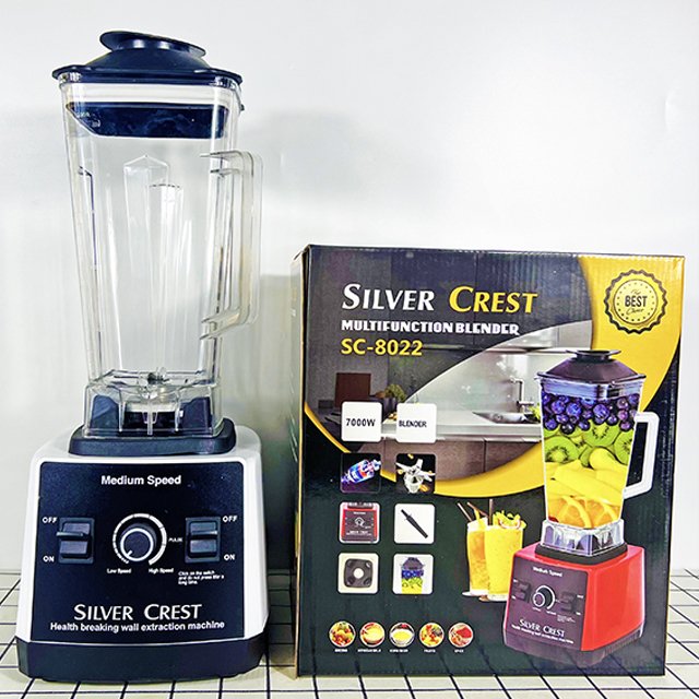 --Blenders-- 9525 Motor 7000W SC-8022 Silver Crest Grinding & Crushing & Stirring & High Power