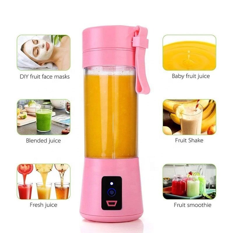 Special price plastic usb portable fruit blender juicers machine 380ml rechargeable electric home slow juicer baby food maker