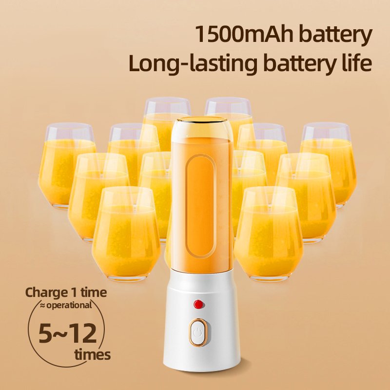 Portable 10 Blade Wireless Blender Baby Food Machine 1500mA Blender Electric Juice Extractor Home Use Fruit Electric Juicer