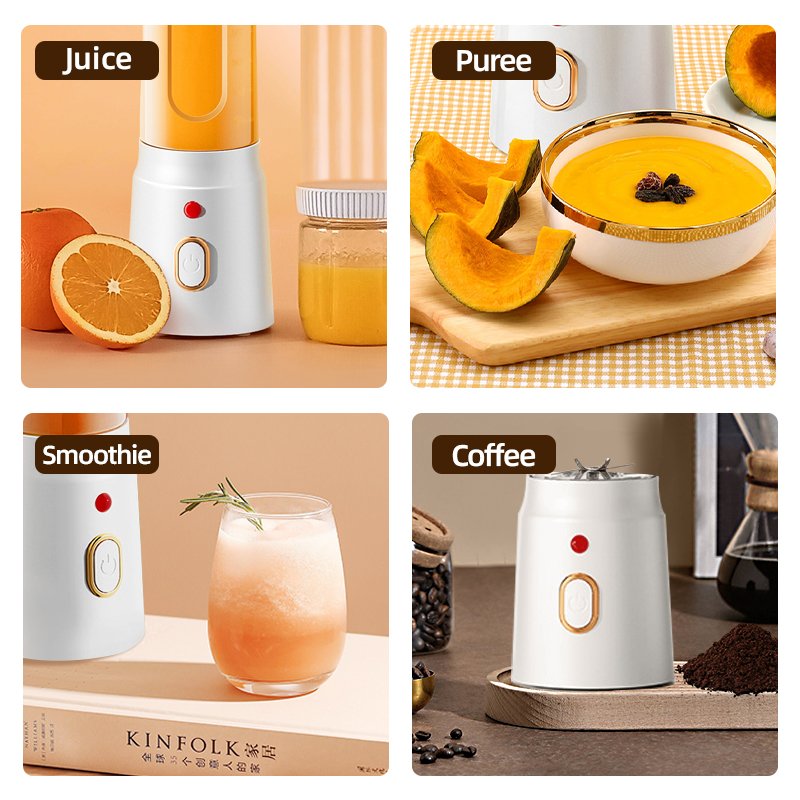 Portable 10 Blade Wireless Blender Baby Food Machine 1500mA Blender Electric Juice Extractor Home Use Fruit Electric Juicer