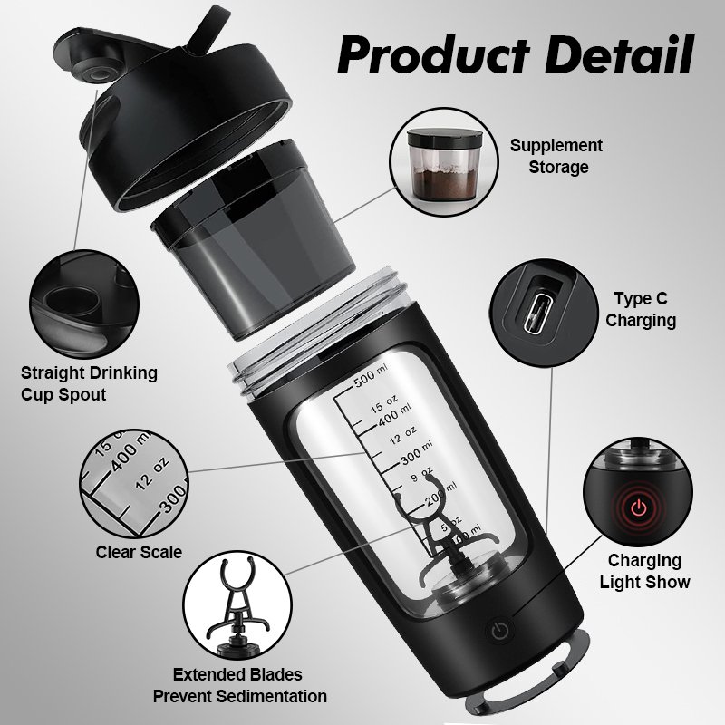 650ml USB electric safety mini portable personal rechargeable juicing mixing crush ice juicer blender