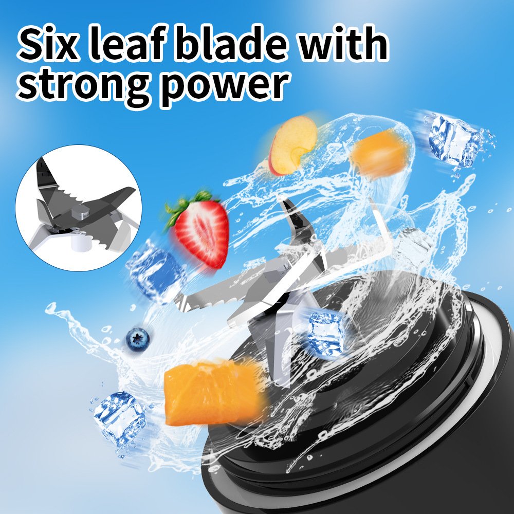 Portable Electric Juice Cup - Small Juicer - Kitchen Blender - Juicer - Multi-Functional Food Processor