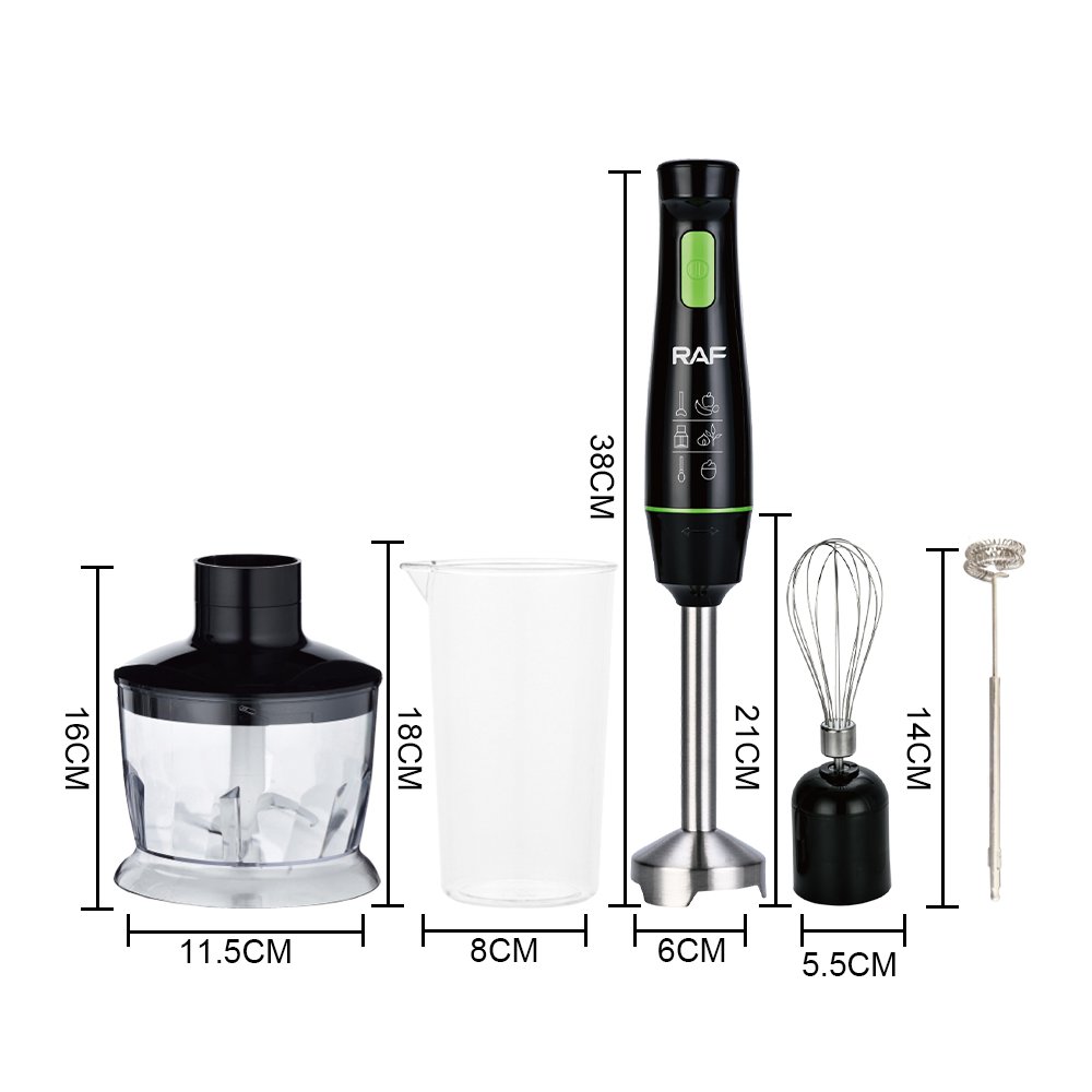 5 in 1 Handheld Immersion Blender Stick Chopper Electric Hand Blender Portable Easy Control