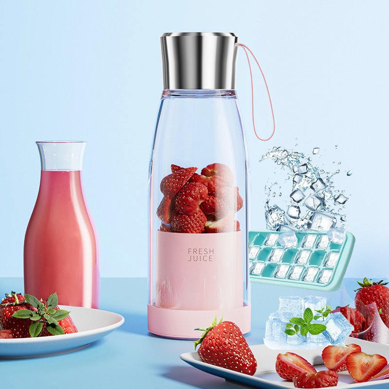 Smoothie Ice cube Electric Usb Juicer Blender Small Portable Juicer Cup Manual Fruit Juicer In Cup Lid Blender