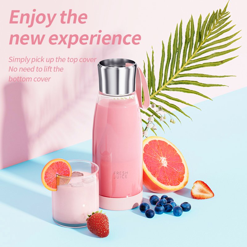 Smoothie Ice cube Electric Usb Juicer Blender Small Portable Juicer Cup Manual Fruit Juicer In Cup Lid Blender