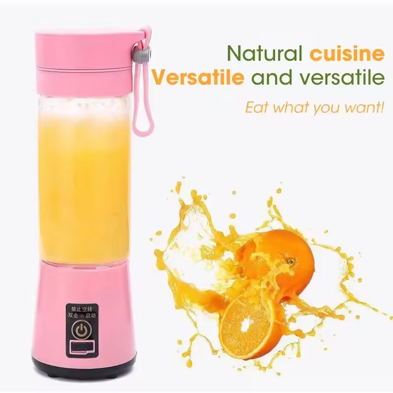 Portable 500Ml Mini Rechargeable Electric Mixer Extractor Fresh Bottle Juice Portable Blender Juicer Cup With Lid And Handle