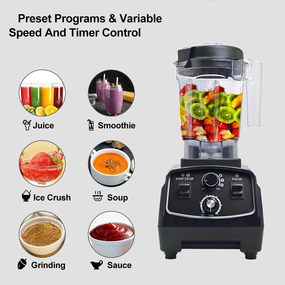 Multifunctional high speed heavy duty hot cold ice electrical fresh juicer licuadora mixer kitchen appliances blender commercial