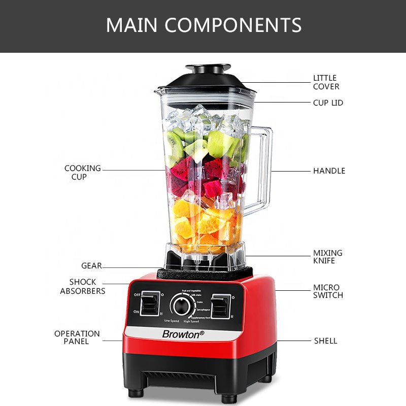 4500W Blender house hold multi-functional automatic juicing food health preserving soybean milk machine heating slag free filter