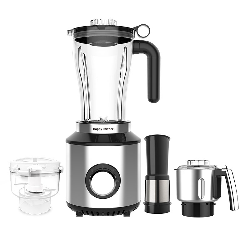 Happy Partner 4 in 1 Blender Juicer 3 Speed with Stainless Steel Blade Electric Food Mixer Blender