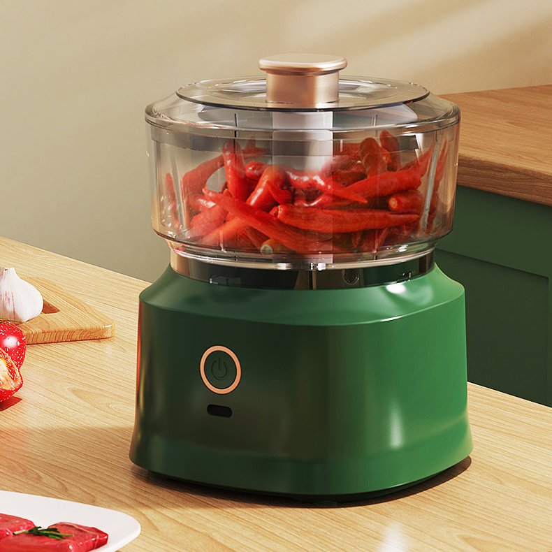 2024 Rechargeable Food Processor Blender White Green Food Processor Meat And Vegetable Chopper Grinder