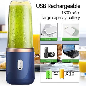Wholesale Personal Size Rechargeable Fruit Juicer Electric Mini Hand Portable Juicer Blender