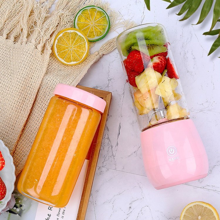 Personal Electric Mini Ice Bottle Blender Home USB 6 Blades Juicer Cup Machine Portable Fruit Juice Blenders For Kitchen
