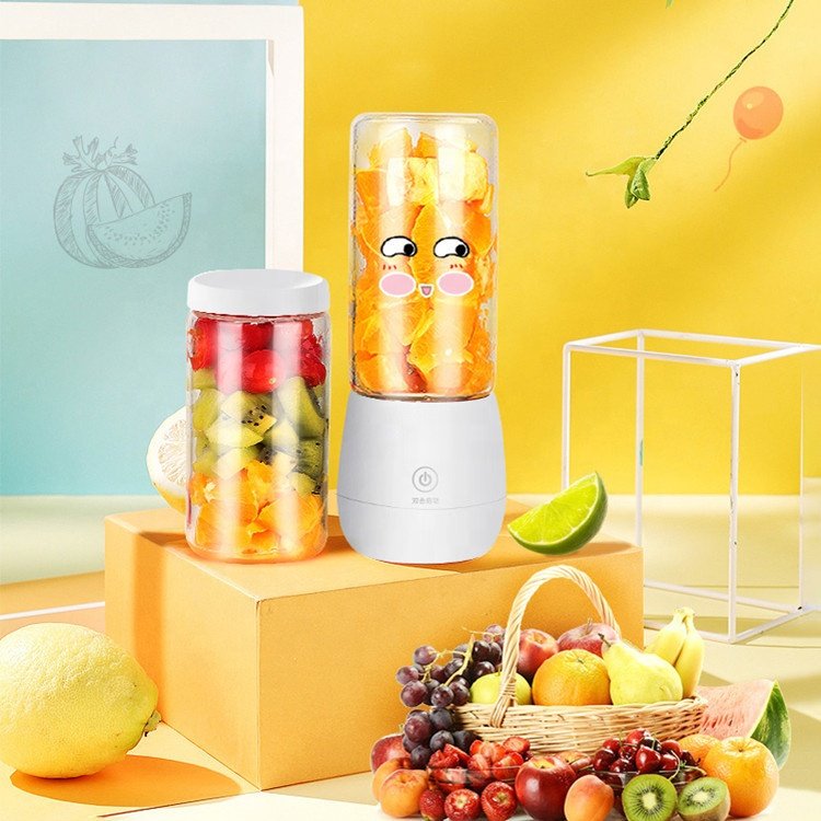Personal Electric Mini Ice Bottle Blender Home USB 6 Blades Juicer Cup Machine Portable Fruit Juice Blenders For Kitchen