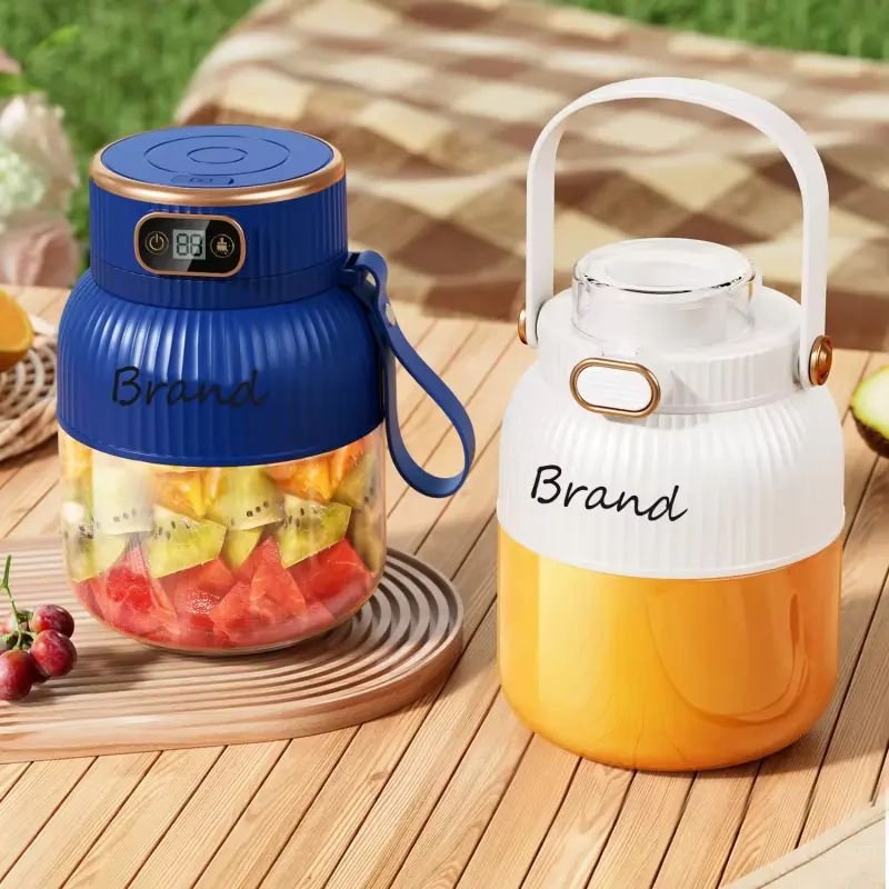 Electric Fruit Juicer Milkshake Portable USB Rechargeable Mini 900ML Travel Blender Sports Gym Fruit Exactor