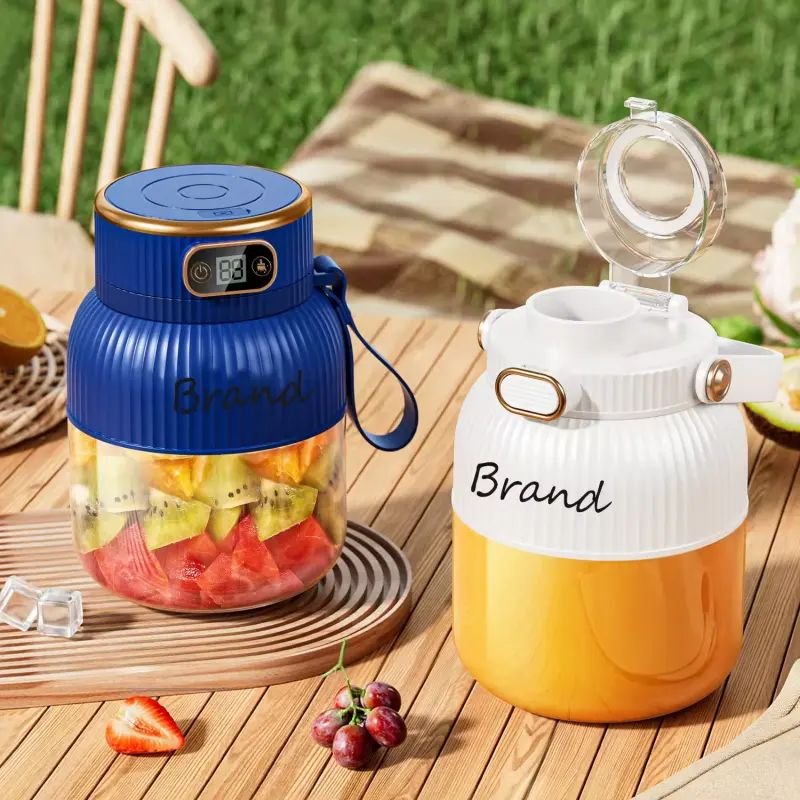 Electric Fruit Juicer Milkshake Portable USB Rechargeable Mini 900ML Travel Blender Sports Gym Fruit Exactor