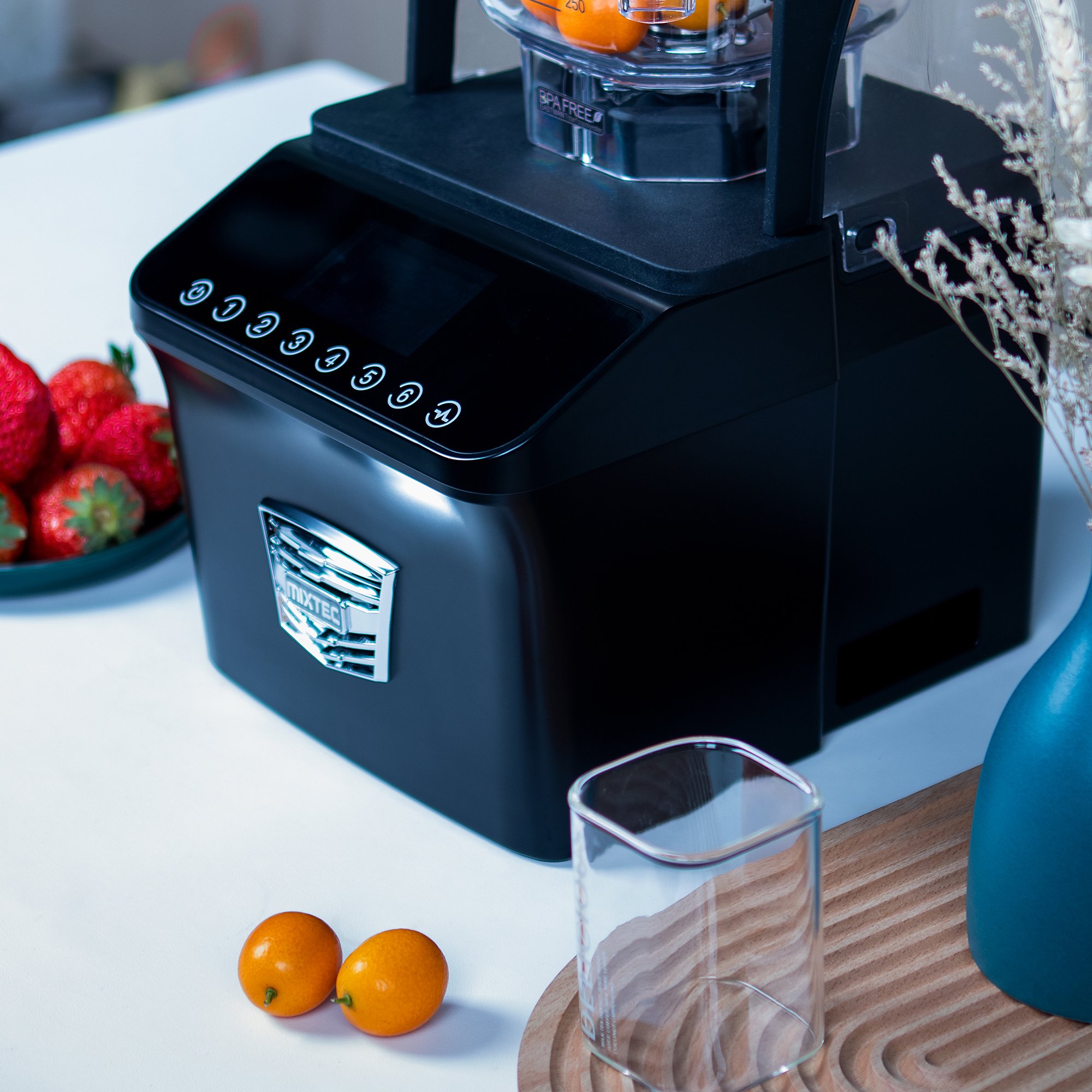Heavy Duty Commercial Blender Quiet Low Noise Smoothie Blender And Mixer With Sound Cover