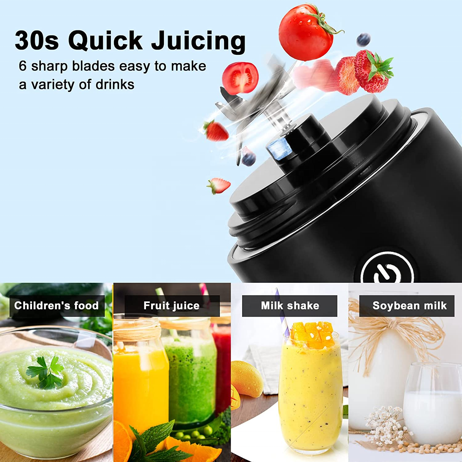 portable blender mini mixer electric juicer machine