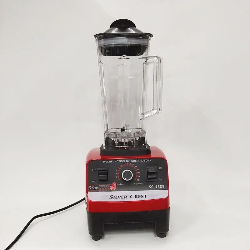 2 in 1 Silver Crest Blender 2L High Speed Food Mixer 6 Blades Commercial Fresh Juicer