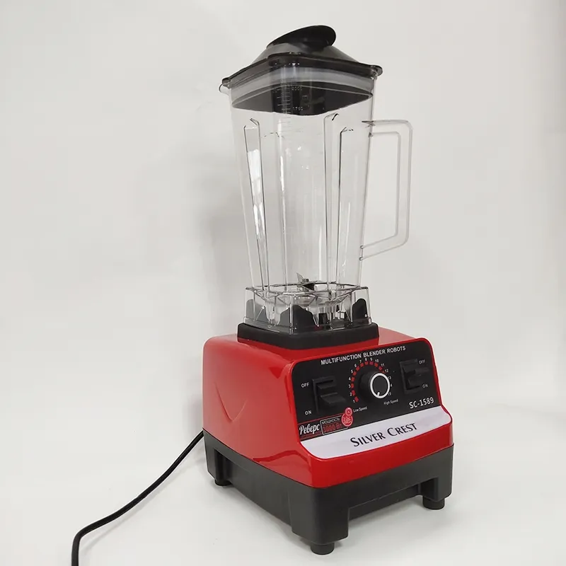 2 in 1 Silver Crest Blender 2L High Speed Food Mixer 6 Blades Commercial Fresh Juicer