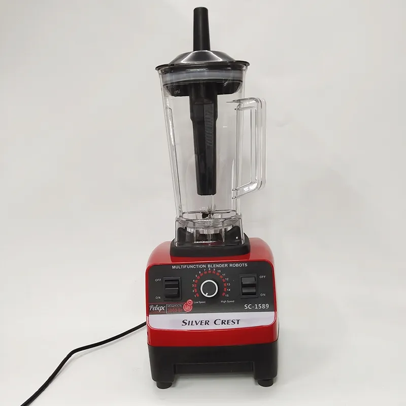 2 in 1 Silver Crest Blender 2L High Speed Food Mixer 6 Blades Commercial Fresh Juicer