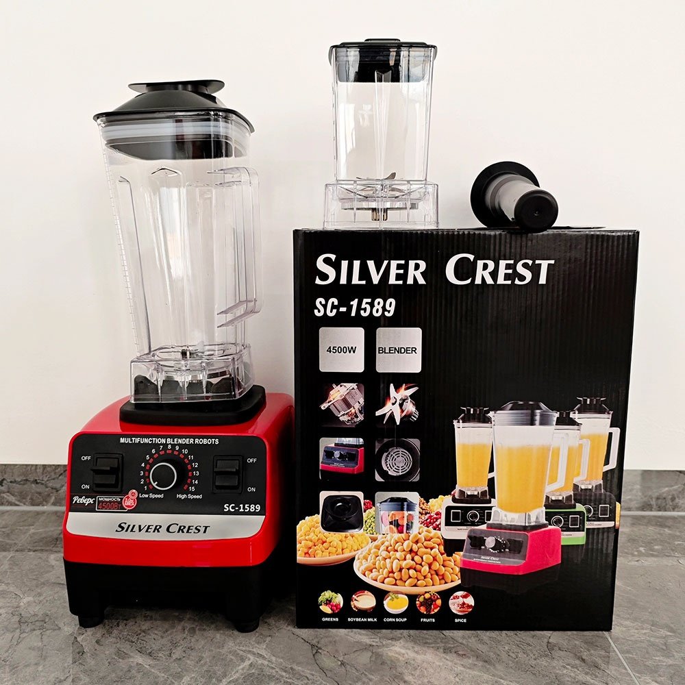 2024 hot sell 2 in 1 heavy duty Commercial kitchen household fresh fruit juicer electrical silver crest smoothie mixer blender