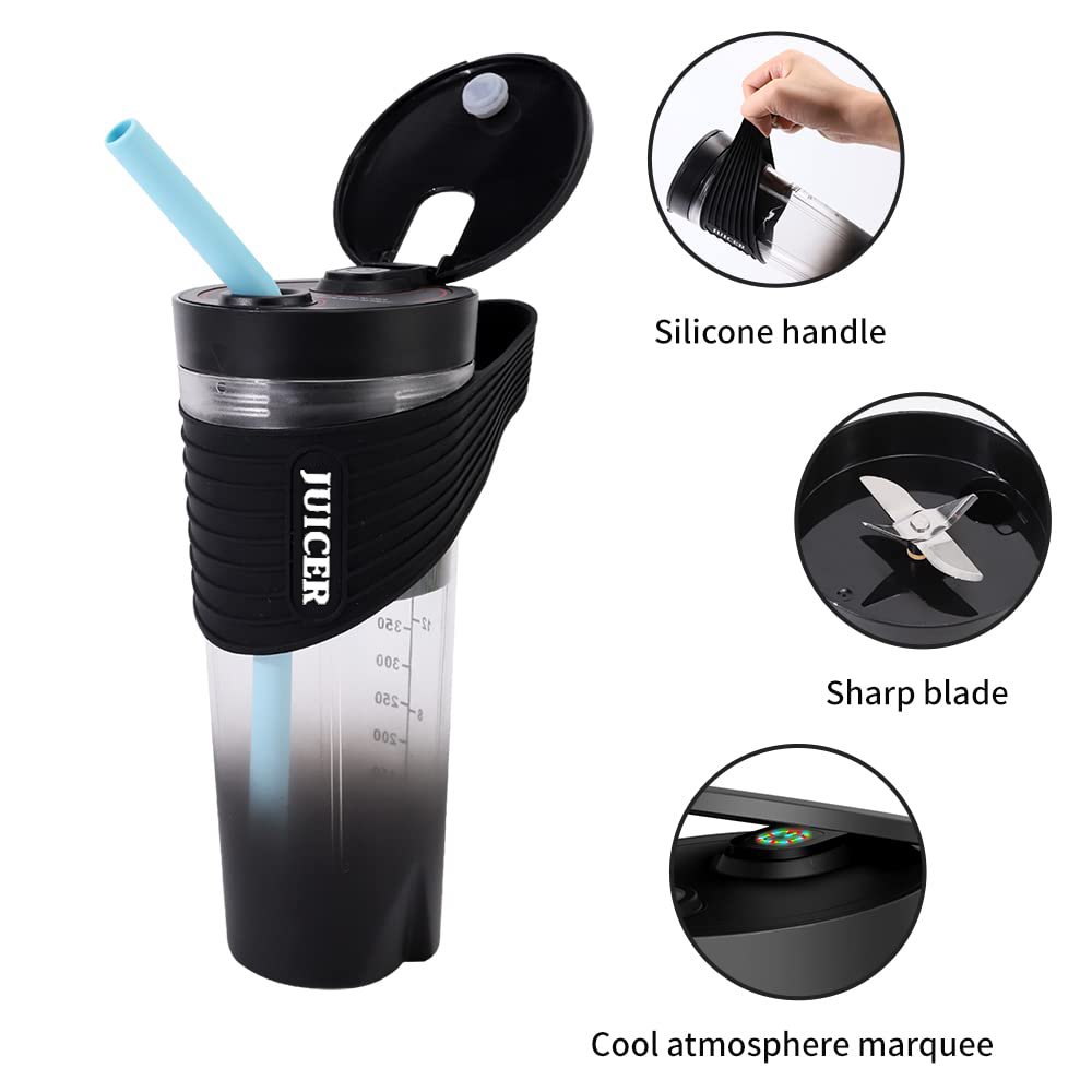 Factory Design Best Selling 470ml Sports Juicer Blender Protein Shaker Electric Portable Rechargeable Blender