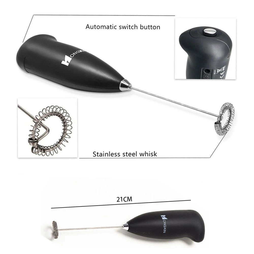HOT SALE Mini Electric Coffee Blender Handheld Eggbeater Bubble Drink Stir Bar Creative Electric Whisk Mixer Milk Whisk