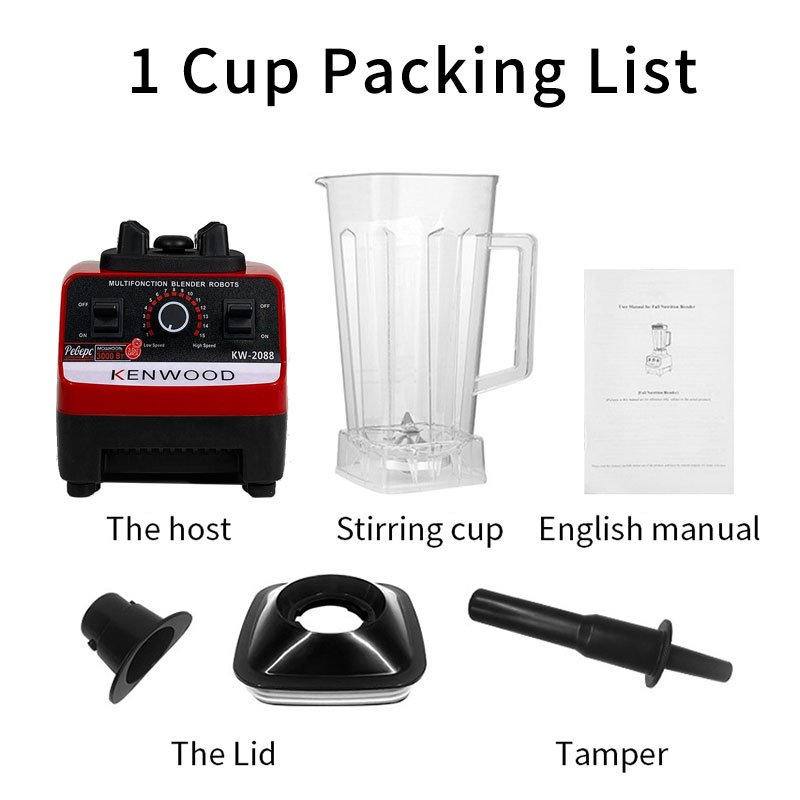 2024 2L Hot sale appliance multifunction Portable Vegetable Fruits Meat Food Processor High Speed Blender