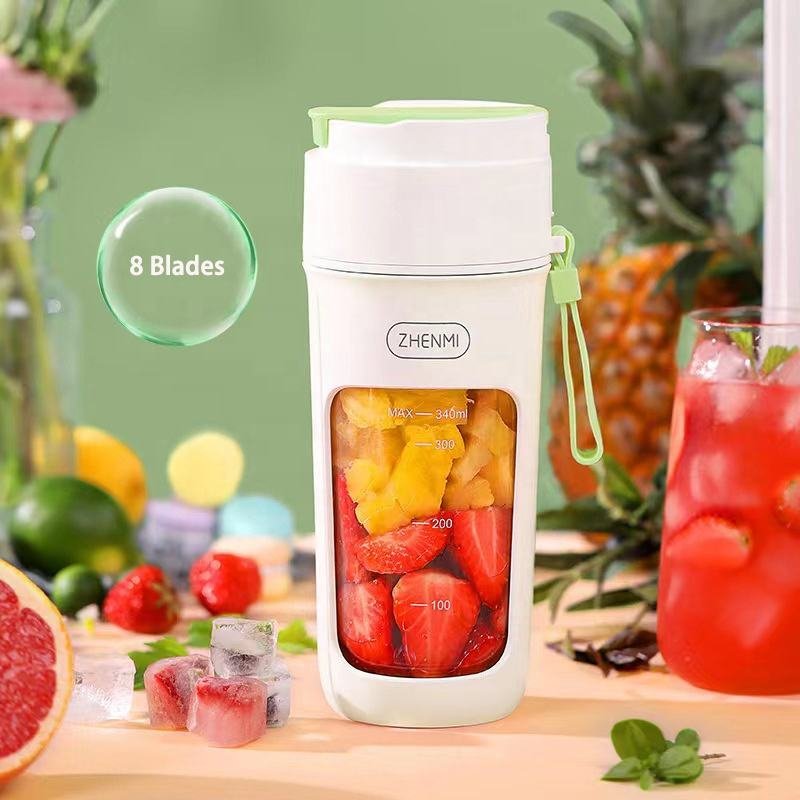 Juicer 8 leaves knife head small portable home mini multifunctional juice machine