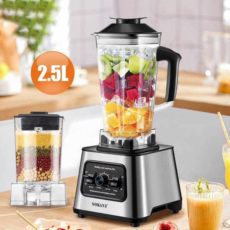 Sokany Popular 6000w 2.5l Large Capacity Beauty Blender Machine Personal Fresh Fruit Orange Electric Juicer Extractor