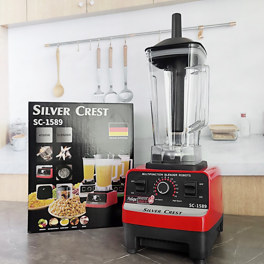 Kitchen appliances silver crest blender sc-1589 Pure copper motor 4500w 3 in 1 food processor smoothie mixer