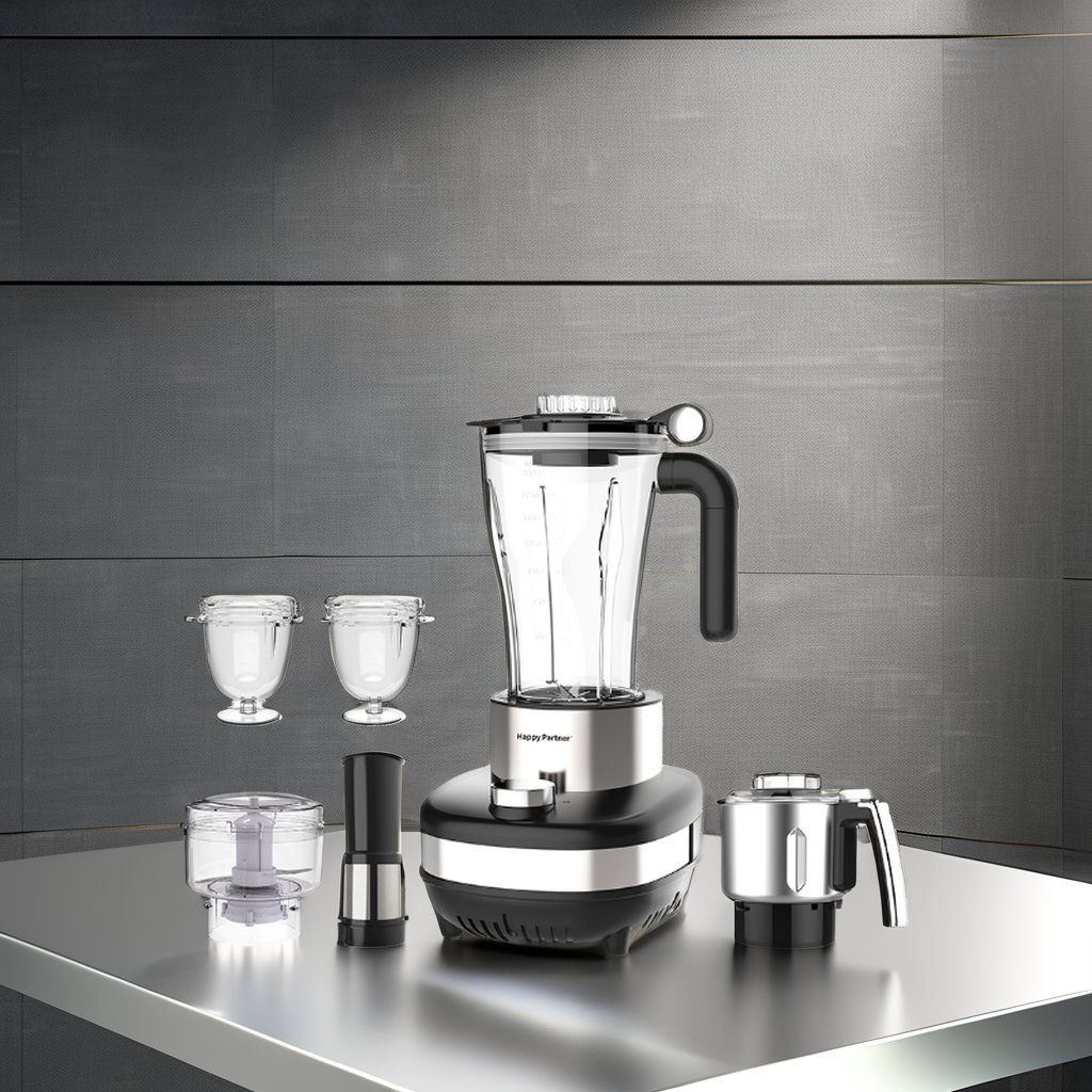Happy Partner 6-in-1 Commercial Fruit Juicer and Smoothie Blender Multi-Purpose Machine Ground meat and Ground vegetables