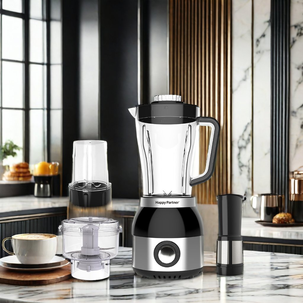 Happy Partner 6 in 1 Multipurpose Electric Blender Food Mixer for Homemade Peanut Butter Household Essentials
